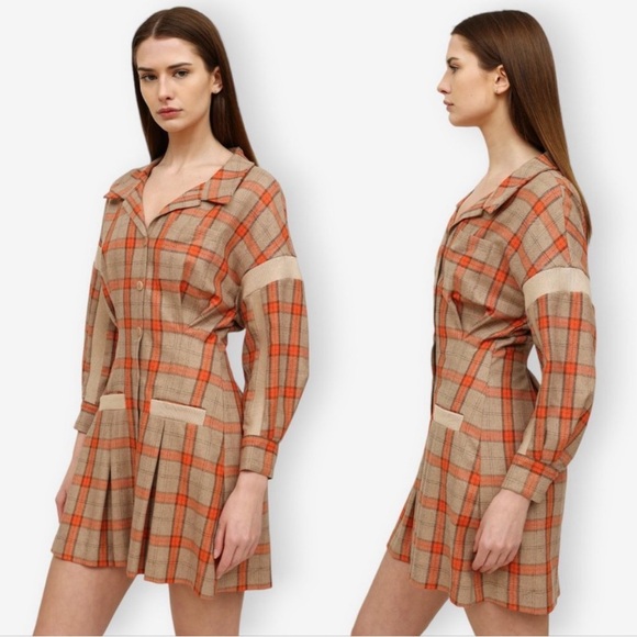 Maje Paris Plaid dress - Picture 14 of 15
